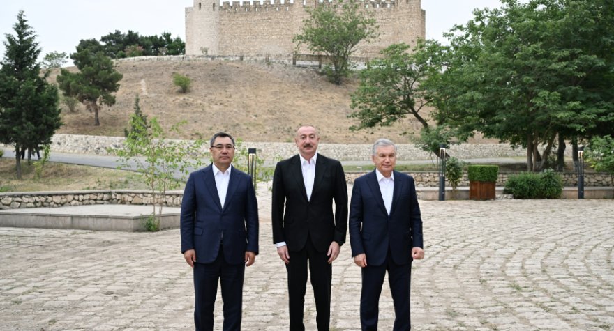 3 ölkənin lideri Şahbulaq qalasında - FOTO