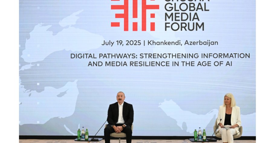 Prezident Şuşa Qlobal Media Forumunda - CANLI