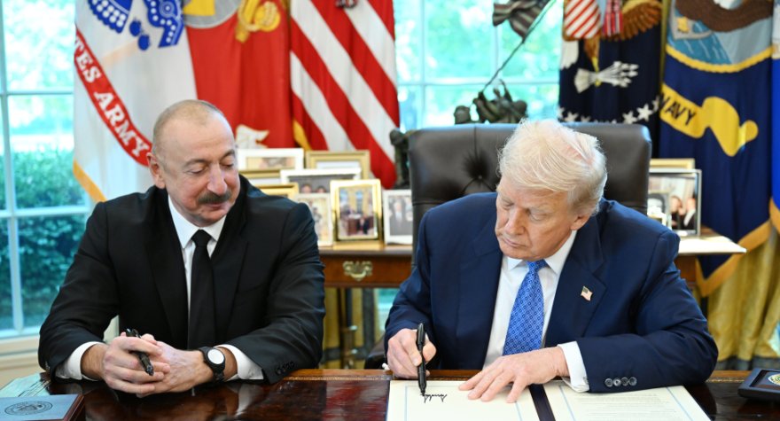 Trampın Azərbaycanla bağlı imzaladığı sənəd yayımlandı - NƏLƏR VAR... - FOTO
