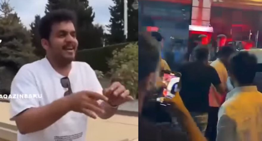 Şəhidlər Xiyabanında nalayiq hərəkətlər edən turistlər SAXLANILDI - VİDEO