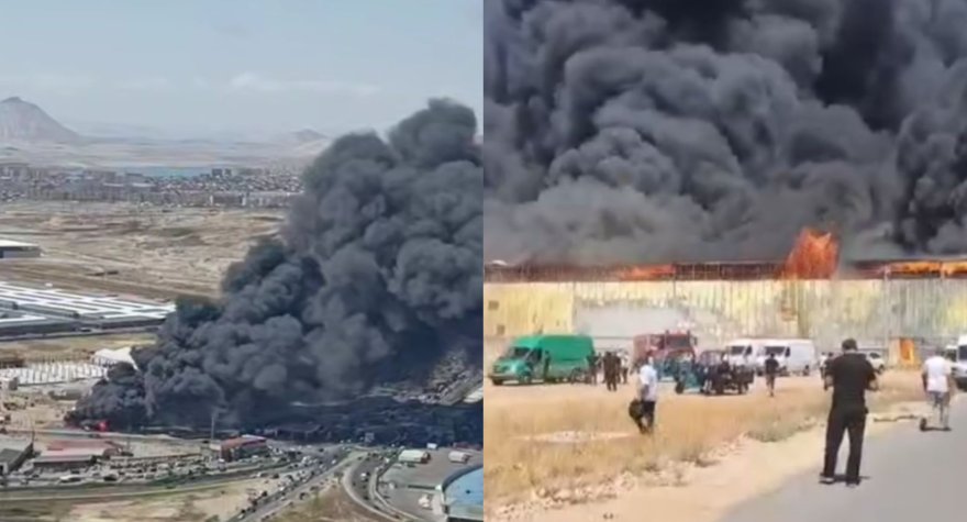 “Sədərək” ticarət mərkəzində GÜCLÜ YANĞIN