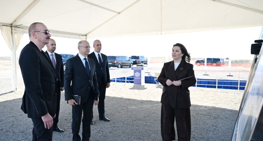 Prezident Cəbrayılda iki stansiyanın təməlini qoydu - FOTO