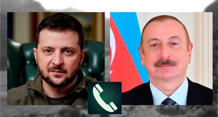 Zelenski İlham Əliyevlə danışdı: Səfirliyin vurulmasını pislədi