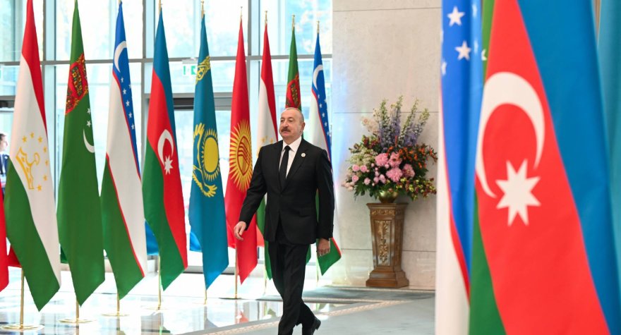 İlham Əliyev Mərkəzi Asiya Dövlət Başçılarının 7-ci Məşvərət Görüşündə
