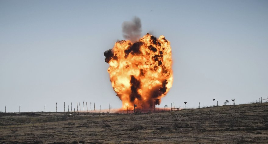 Ağdərədə mina partladı - YARALI VAR