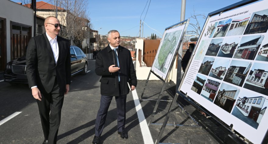 Prezident Kərkicahan qəsəbəsində...&nbsp; - FOTO