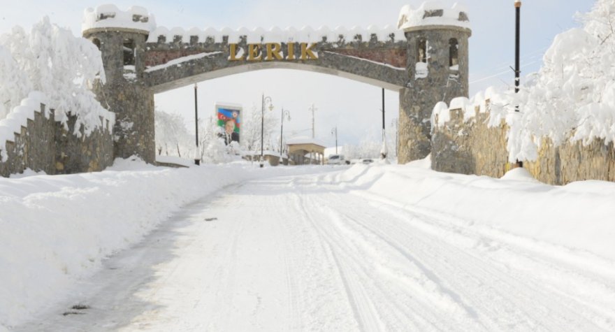 Lerikdə 1 metr qar yağıb