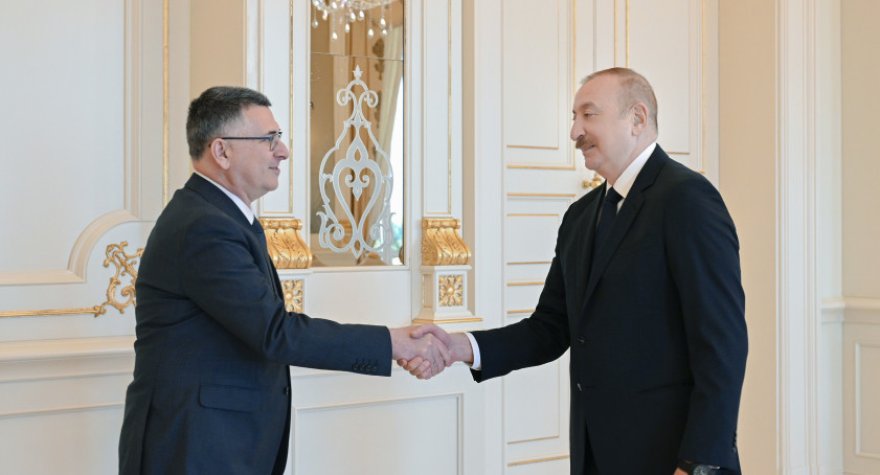 İsrail Dışişleri Bakanı İlham Aliyev'in kabulünde - GÖRÜNTÜLER