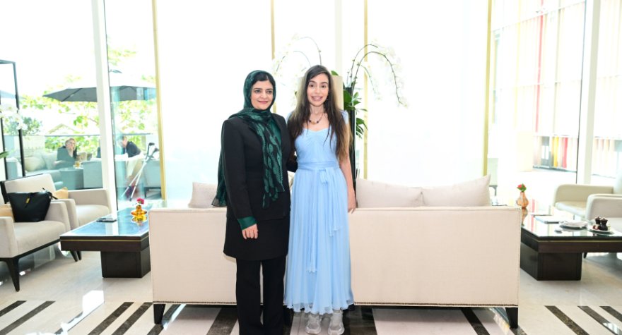 Leyla Əliyeva&nbsp;əfqanıstanlı fəal Zarqa Yaftalı ilə görüşüb