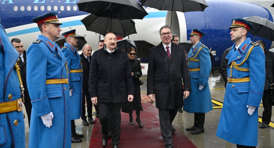 İlham Əliyev Serbiyada rəsmi səfərdədir