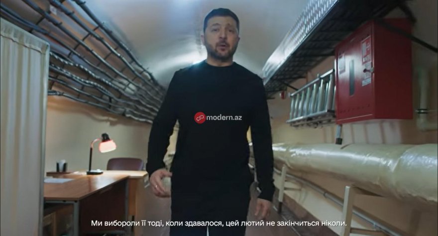 زلنسکی پناهگاهی را که به مدت ۲ سال در آن پنهان شده بود، نشان داد - ویدئو