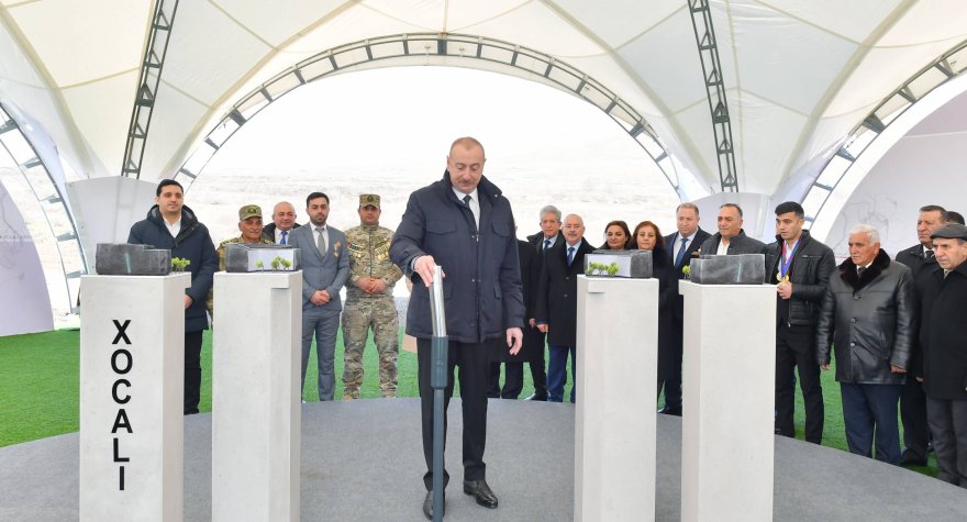 Prezident Xocalı Soyqırımı Memorialının açılışında