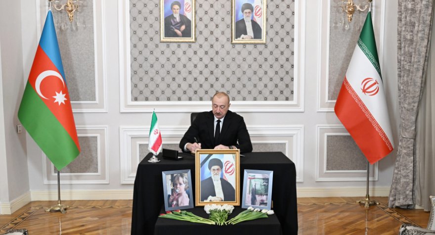 Prezident İranın ölkəmizdəki səfirliyində oldu - Başsağlığı verdi