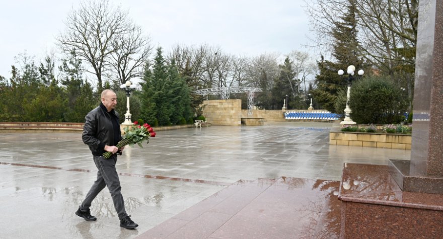 Prezident Şamaxıya gedib - FOTOLAR