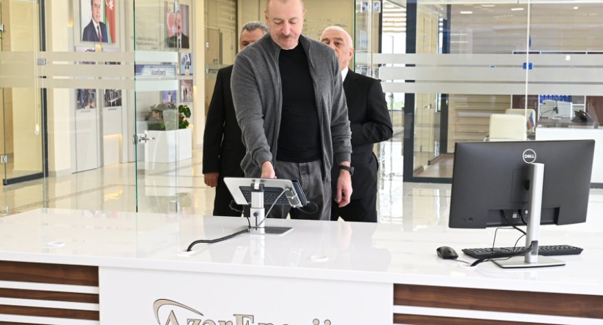 Prezident açılışda - FOTOLAR