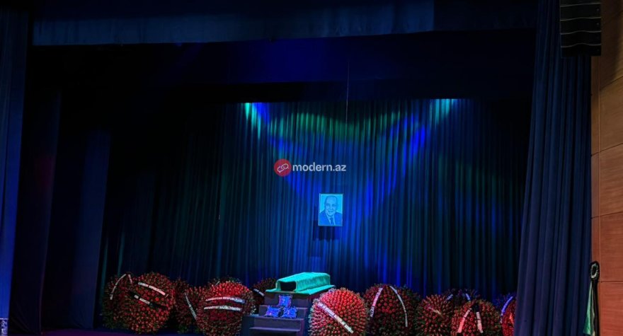 Xalq artisti Rasim Balayevlə vida mərasimi keçirilir - FOTOLAR