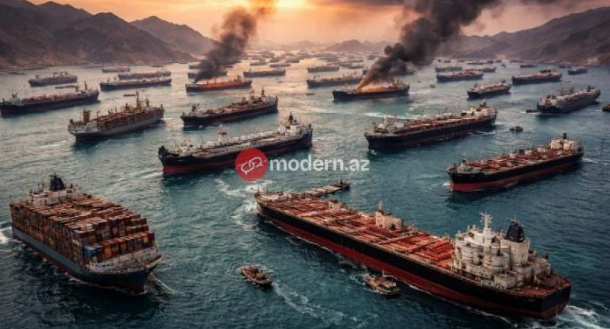 Dünya ticarətinin boğazı sıxıldı -&nbsp;3 min gəmi Hörmüzdə ilişdi