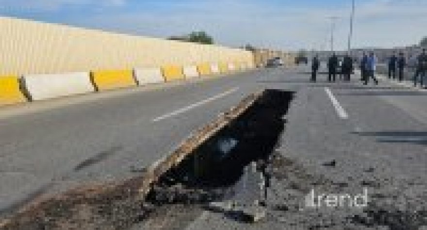 Magistral yol çökdü, Bakıya giriş bağlandı