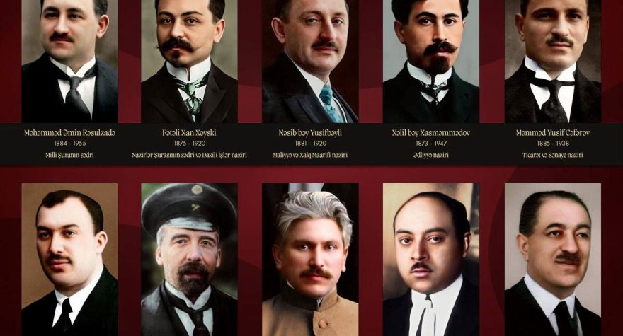 Azərbaycan Cümhuriyyətinin ilk hökumətində nazirlər - ADLAR