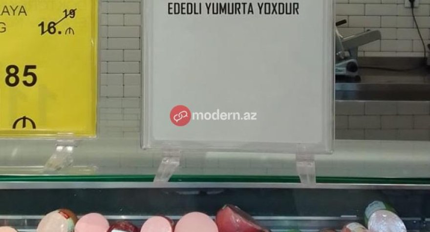 Ölkədə yumurta qıtlığı yarandı - marketlər üsyan etdi