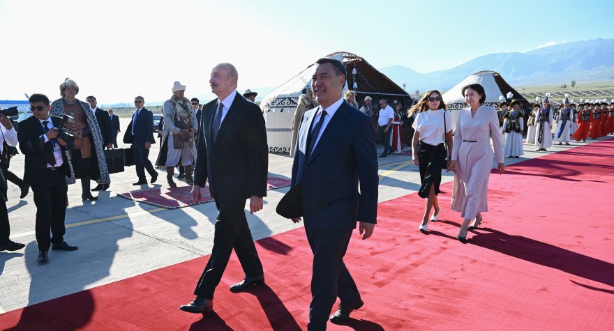 İlham Əliyev&nbsp;Qırğızıstanda səfərdədir - FOTO