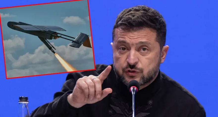 Zelenskinin təyyarəsi&nbsp;dronla vuruldu?