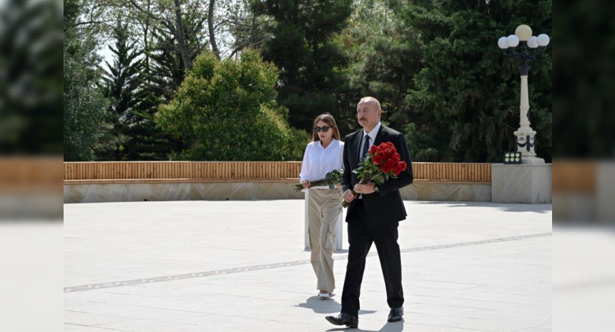 Prezident və birinci xanım Şamaxıda səfərdədir - GÖRÜNTÜ