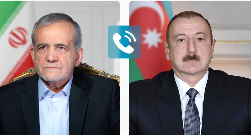 İlham Əliyev Məsud Pezeşkiana zəng edib