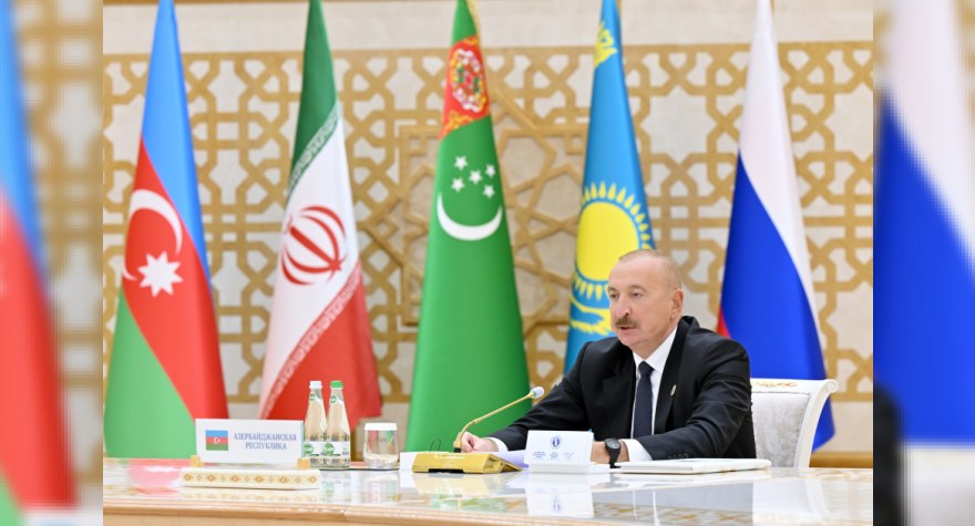 Xəzərin səviyyəsinin aşağı düşməsi yalnız iqlim dəyişmələri ilə bağlı deyil - Prezident