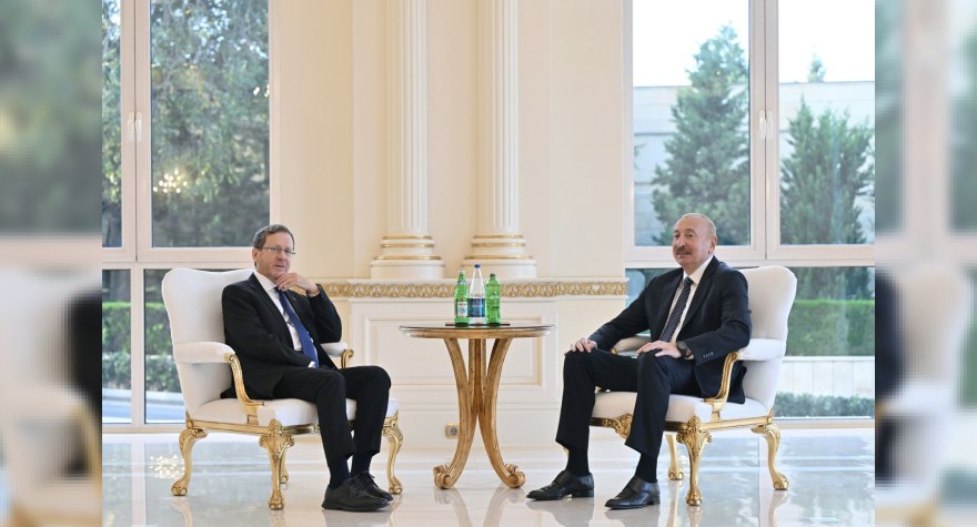 İlham Əliyev İsrailin Prezidenti ilə görüşüb 