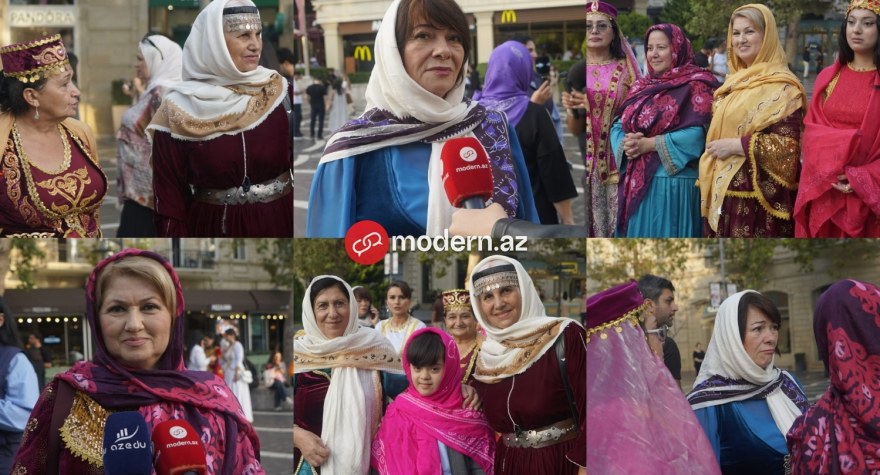 Bakının küçələrində kəlağayı zərifliyi – FOTOREPORTAJ