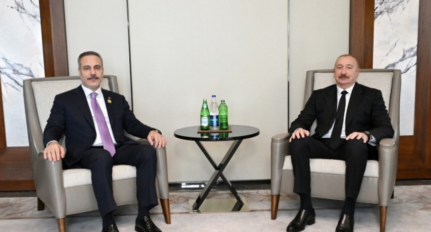 İlham Əliyev Hakan Fidanı qəbul edib
