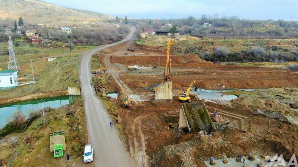 Ağdərə-Ağdam yolunun inşasına başlanıldı - FOTO