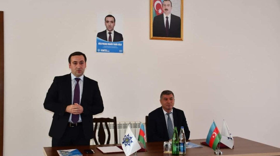 Mahir Süleymanlının Şabran şəhərində seçicilərlə görüşü - FOTO