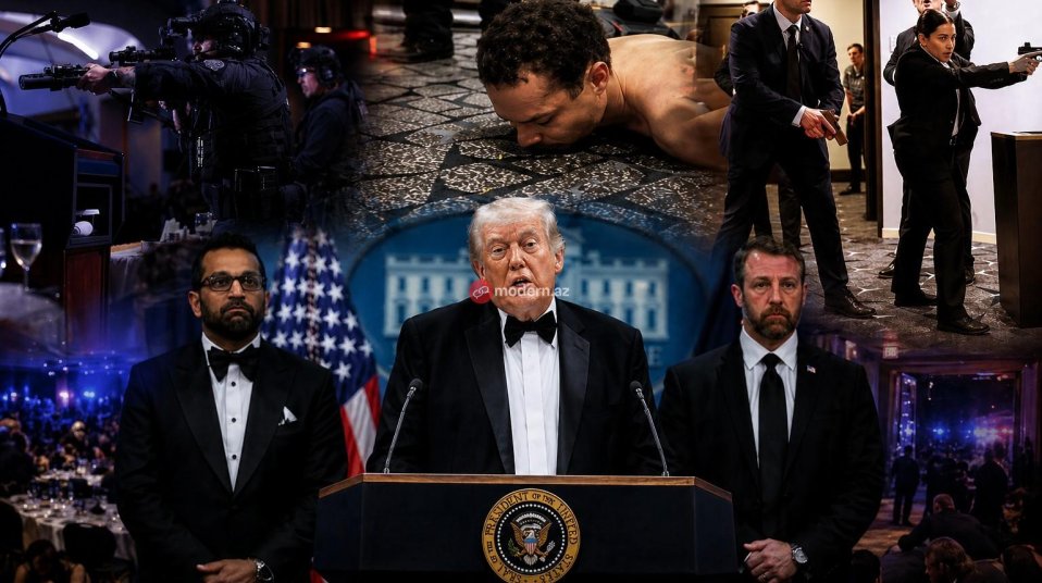 Vaşinqtonda dəhşət: Tramp tədbirdən təxliyə edildi, hücumçu saxlanıldı