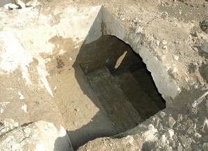 Filarmoniya bağında tapılmış qədim yeraltı tunel torpaqla doldurulub