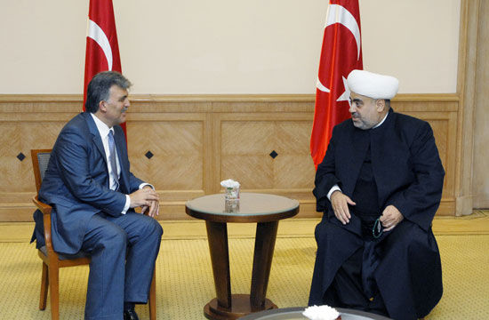 Abdulla Gül Allahşükür Paşazadə ilə görüşüb