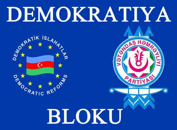 «Demokratiya» seçki bloku qeydiyyat üçün MSK-ya müraciət edib