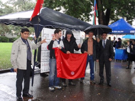 Azərbaycanlılar İsveçrədə İran əleyhinə sərgi keçiriblər