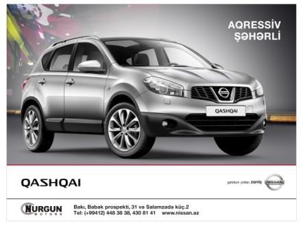 Aqressiv şəhərli yeni “Nissan Qashqai”  üçün yeni şərtlər!