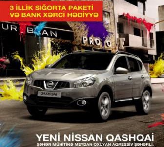 Aqressiv şəhərli Yeni Nissan Qashqai  üçün yeni şərtlər!