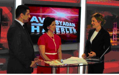 Azərbaycan jurnalistləri Türkiyə televiziyasında 