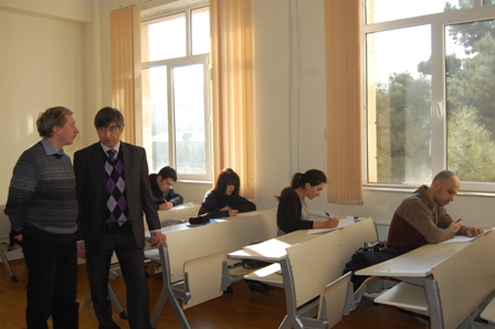 BDU-nun 17 magistri Moskvada təhsil almaq üçün imtahan verib (foto)