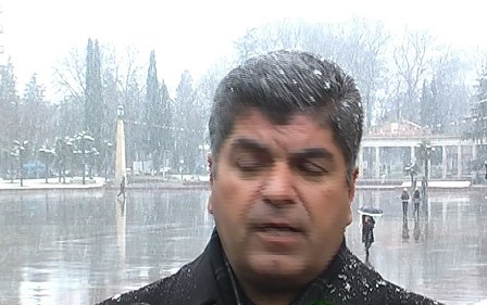 Gəncəyə ilk qar yağdı... (Foto)