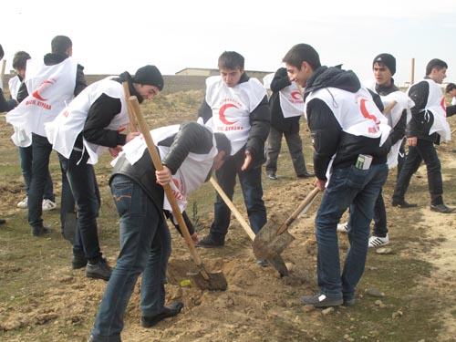 Qızıl Aypara Cəmiyyəti aksiya keçirib