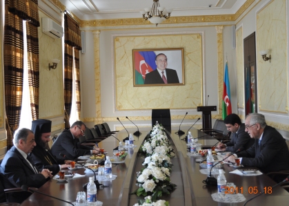 Hidayət Orucov Gürcüstan Patriarxının xüsusi nümayəndəsinə etirazını bildirib