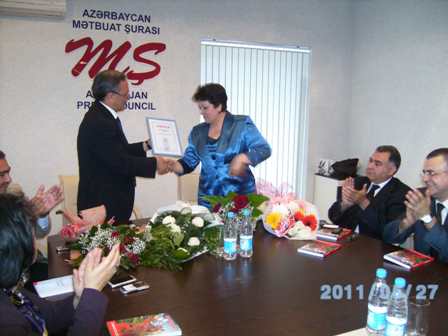 Mətbuat Şurası jurnalist Arzu Şirinovanın 50 illiyini qeyd edib