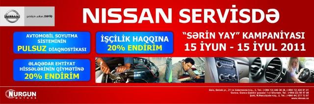 Nissan Servisdə “Sərin yay” kampaniyası ®