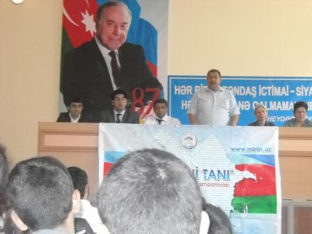 Naftalan və Tərtərdə yeniyetmələr kampaniyaya cəlb olunublar