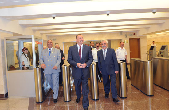 İlham Əliyev: "2013-cü ildə iki metrostansiya istismara veriləcək"